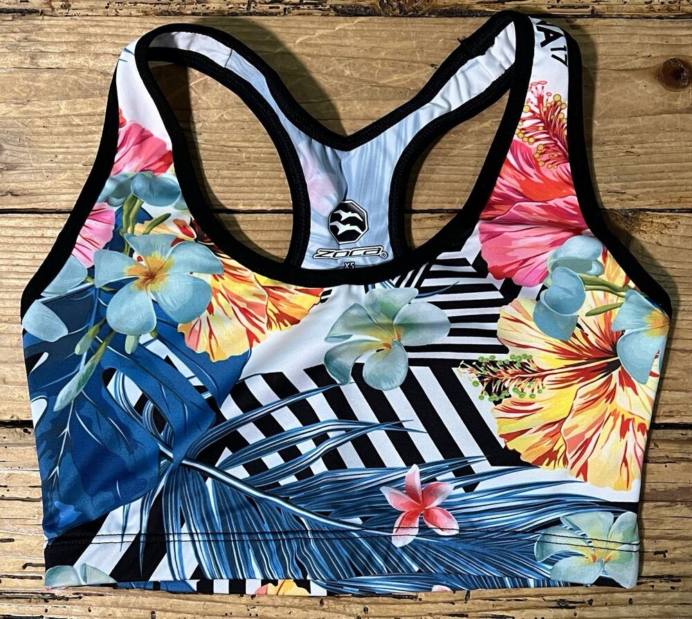 Zoca Women’s Size XS Aloha Running Bra NWT